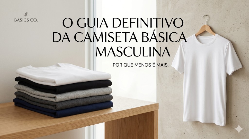O Guia Definitivo da Camiseta Básica Masculina: Por Que Menos é Mais